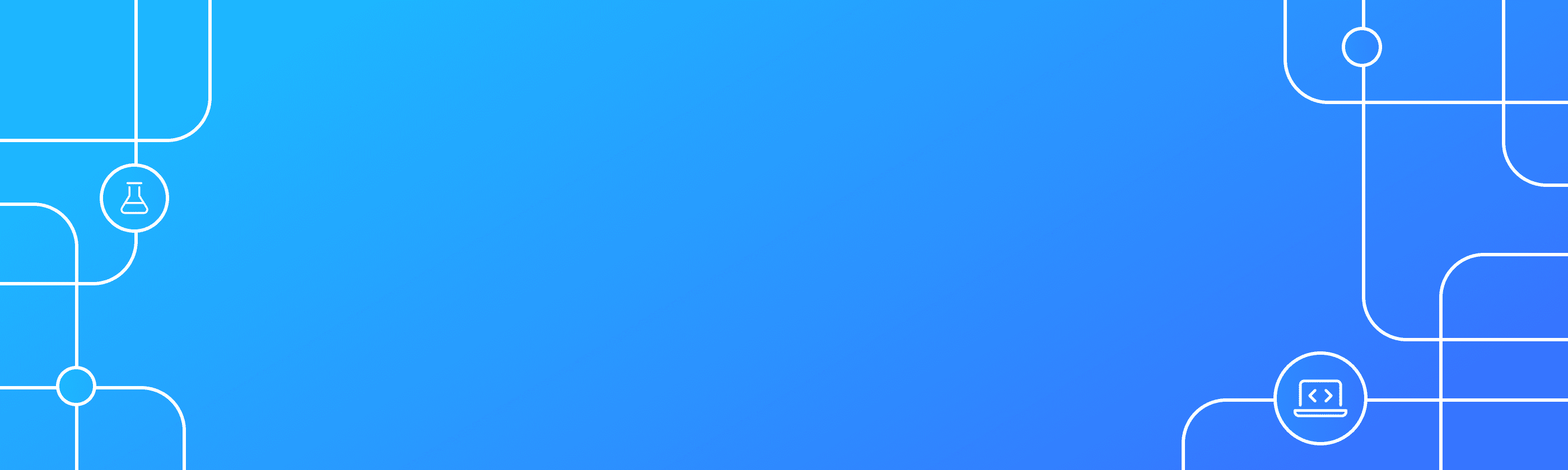 banner blue lines background