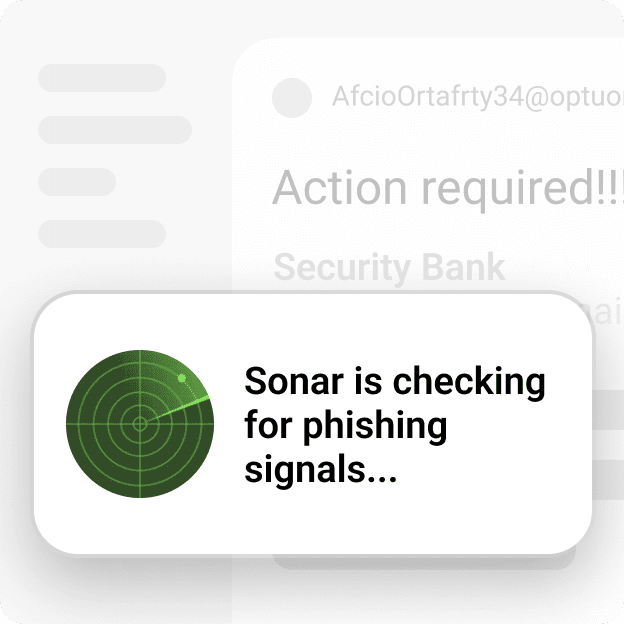 sonar analyze email sm