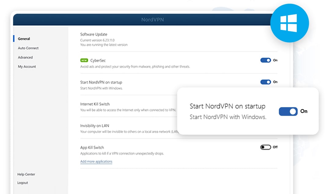 Windows 8 NordVPN full